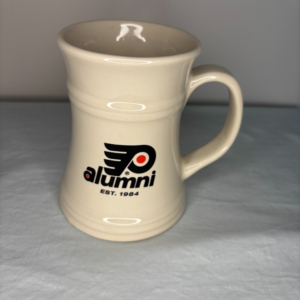 PHILADELPHIA Flyers Alumni Mug Off White Black Orange 3.5" x 5.25"